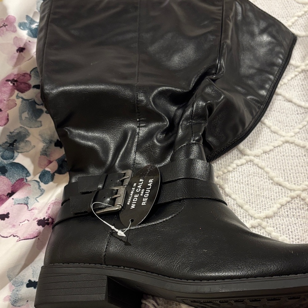 Style & Co. Black Over the Knee Boots